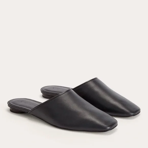 Everlane Black Leather Mules - Picture 3 of 13
